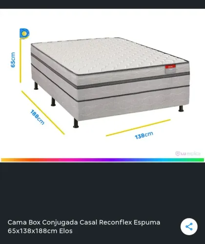 Cama box ortopédica casal