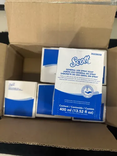 Caixa 6 Sabonete Líquido Refil Spray 400ml Kimberly - Scott