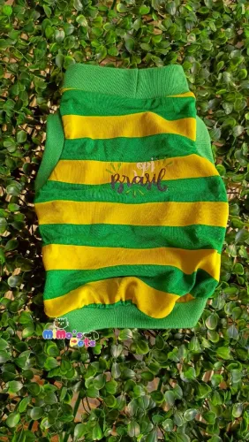 Roupa Copa do Brasil para Pets | Tamanhos PP ao G .Leia a Descrição!