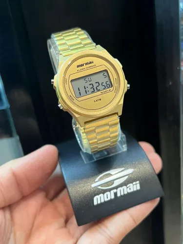 Relógio Feminino Mormaii Digital Dourado