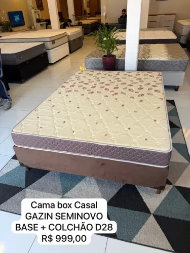 Cama Box Casal GAZIN SEMINOVA - ENTREGAMOS