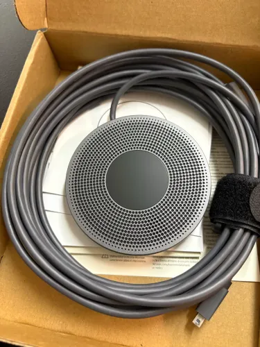 Microfone De Expansão Logitech Para Videoconferência Meetup (Na Caixa)