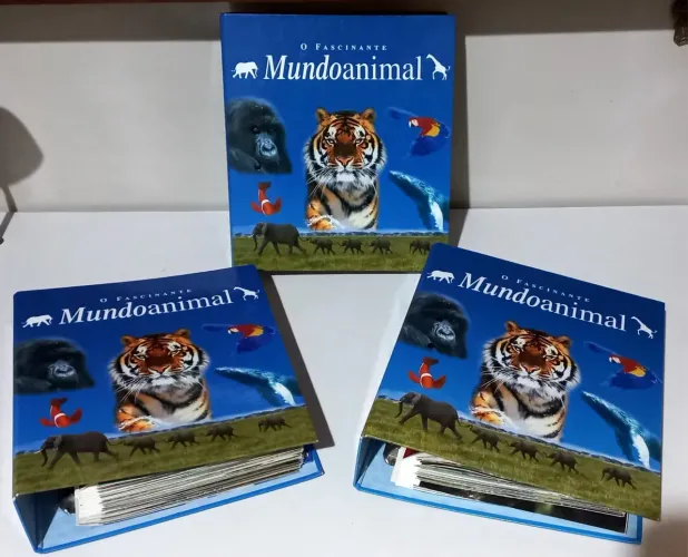 Lote 3 Fichários O Fascinante Mundo Animal - Editora Imp