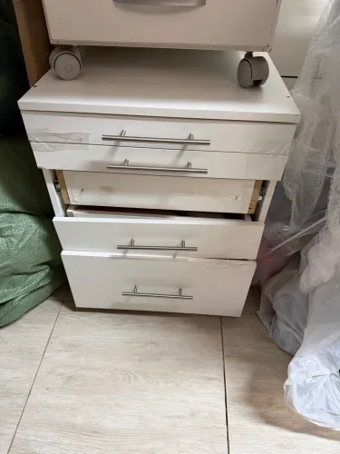 Cômoda Gaveteiro branca 5 gavetas