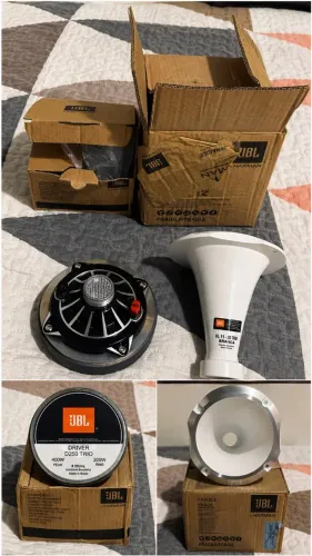 Kit 1 Driver Jbl D250 Trio + 1 Corneta Jbl Hl 1125 Rosca