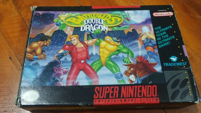 Battletoads Double dragon snes na caixa original+poster cib