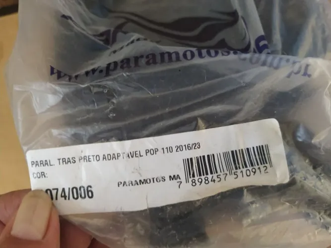 Paralama traseiro adaptável pop 110 2016 a 2023