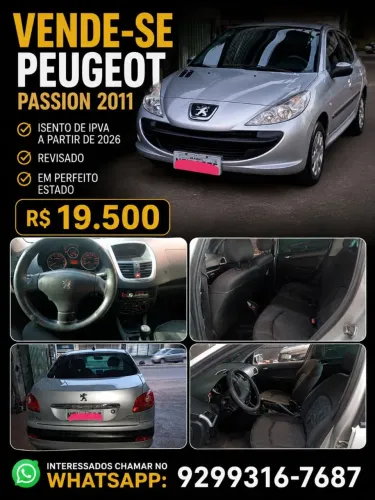 Peugeot 207 Sedan Passion XR 1.4 Flex 8V 4P 2011