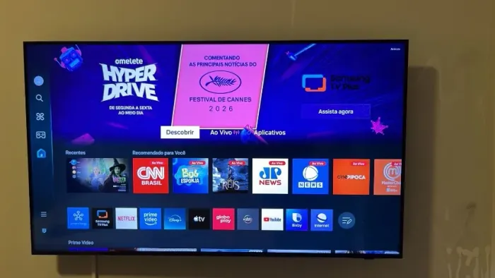 Smart TV 50" 4K Ultra HD Samsung 50DU7700 com processador Crystal 4K