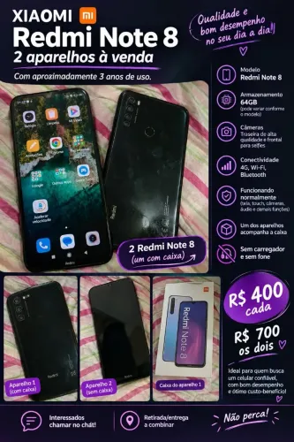 Redmi Note 8 e Motorola G30
