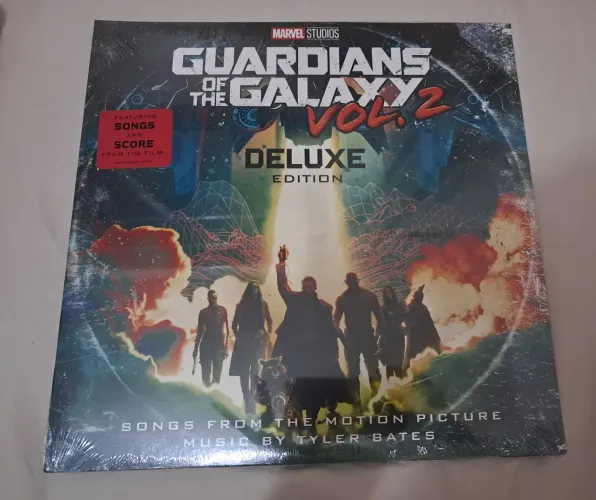 LP duplo Guardians of the Galaxy (Vol. 2), Deluxe Edition - Marvel Studios (LACRADO)