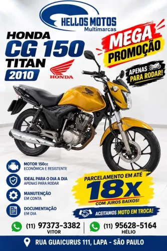 Honda titan 150 ks completa 2010 aceito cartão 12x 21x 1.8% am