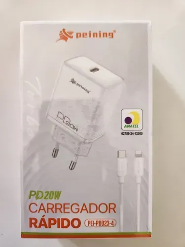 Carregador Turbo PD20W Ultra Rápido