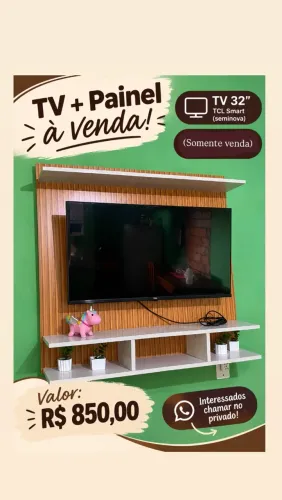 Vendo painel + Tv