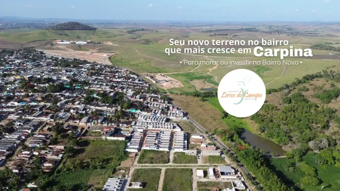 Lotes PLANOS e NASCENTES no Bairro Novo, Carpina-PE