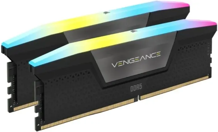 CORSAIR Memória de computador desktop Vengeance RGB DDR5 RAM 48GB (2x24GB) 6000MHz