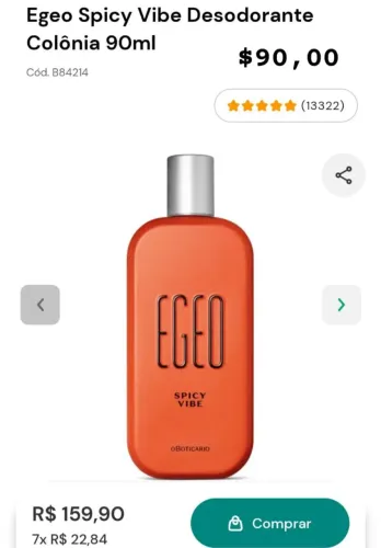 Egeo o Boticário masculinos.