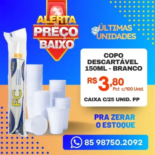 Copos Descartáveis Super Oferta