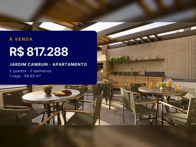 Incrível apartamento em Jardim Camburi com 2 quartos e suíte!