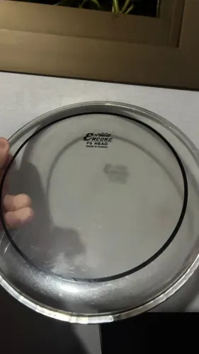 Pele Bateria Encore Pinstripe Clear Filme Duplo By Remo - 8