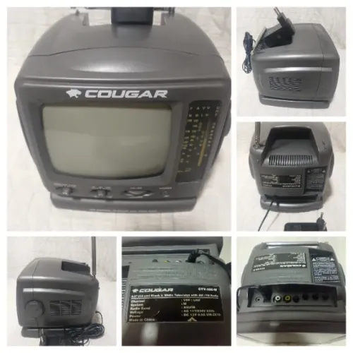 Mini Tv Cougar Com Am/Fm modelo CTV-400-W (USADA)
