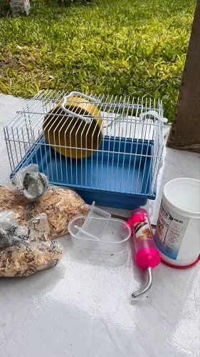 casinha de hamister e acessórios 