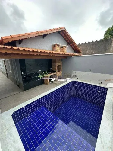 Casa com piscina à venda em Itanhaém, Litoral Sul - Campos Eliseos: 2 quartos, 1 suíte, 2