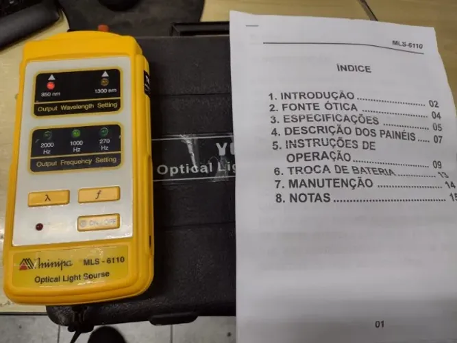 medidor de perda fibra optica minipa mls6110 confira