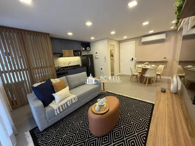 Apartamento mobiliado para alugar no Centro de Alphaville com 1 suíte, 53m² por R$ 7.531/m