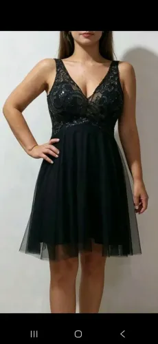Vestido de Festa Curto Preto