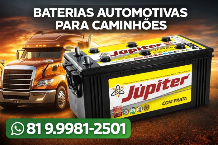 Bateria de caminhão Jupiter 150ah - Frete grátis