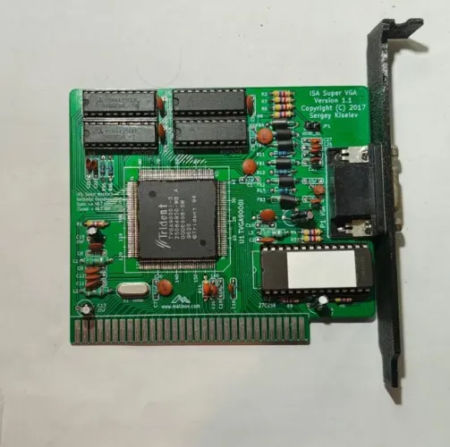 Placa superVGA 8 bits para PC/XT 512kb TVGA9000