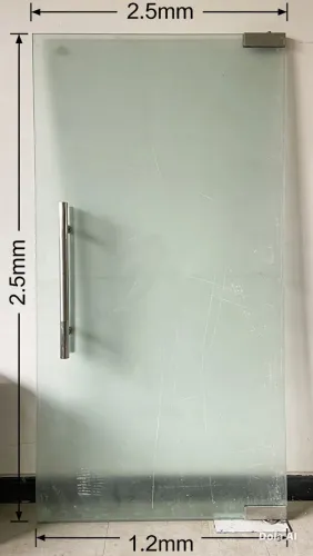 Porta blindada de vidro
