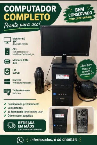Computador bem conservado tudo funcionando