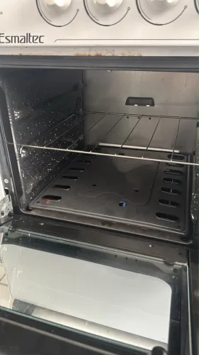 Fogão Esmaltec Veneza Super 4 Bocas com Mesa de Vidro - Funcionando Perfeitamente
