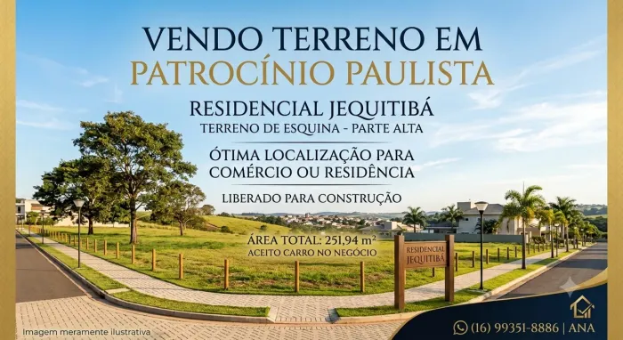 Vendo terreno em Patrocínio Paulista