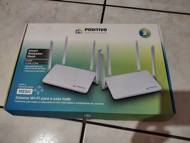 Roteador mesh positivo mas cabo de rede 