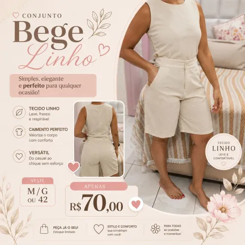 Conjunto linho