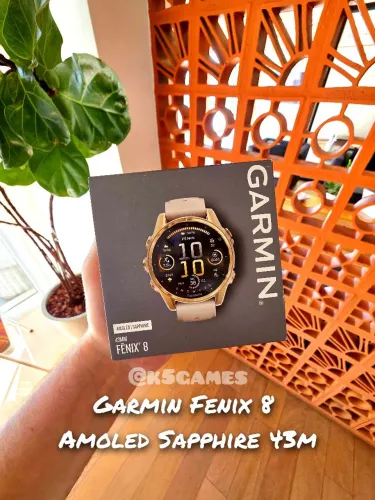 Garmin Fenix 8 43m Gold - Lacrado - ÚLTIMA OFERTA ABC SP