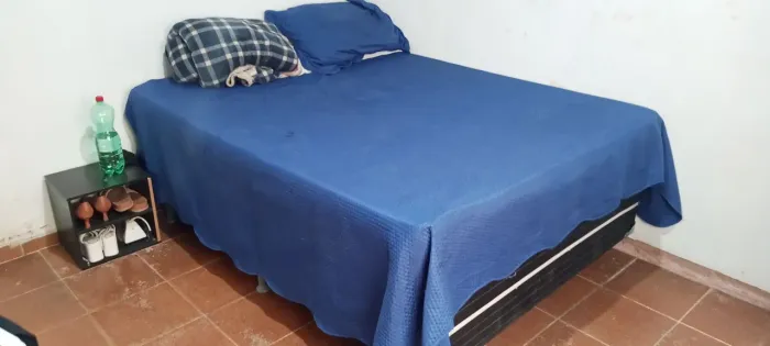Cama box de casal + colchão 
