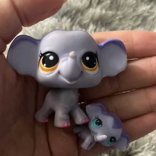 Elefante mamae e bebê Littlest pet shop