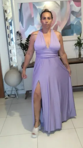 Vestido de madrinha lilás tamanho do 40 aí 48