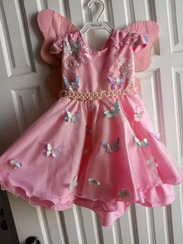 Kit Vestido jardim encantado veste de 1 até 2 anos