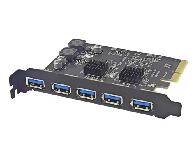 Placa Pci Express x4 - 10 Gbps USB 3.2 Gen2 - 5 portas de expansão !