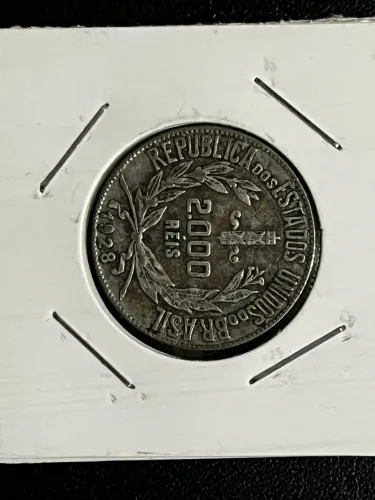 ? MOEDA DE PRATA - 500 RÉIS E 2000 RÉIS 1928 (MOCINHA) ?