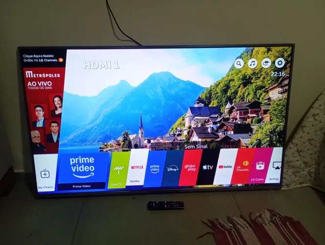 Tv smart LG 55 polegadas 4k borda infinita
