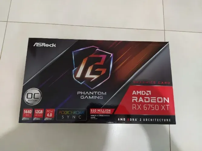 Placa de video RX 6750 XT ASRock Phantom Gaming 12GB