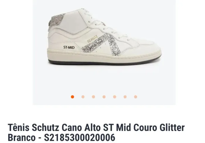 Tênis feminino Schutz Tam 35 branco em couro