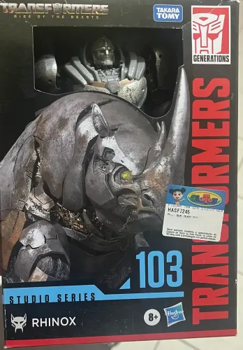 Transformers Studio Series Voyager Class 103 Rhinox Rise of Beasts Action Figure 6.5"