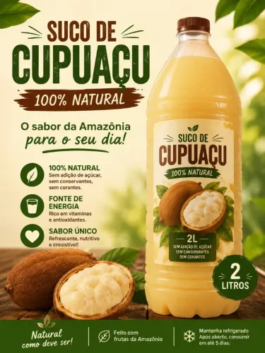 Polpa e suco pronto de cupuaçu 